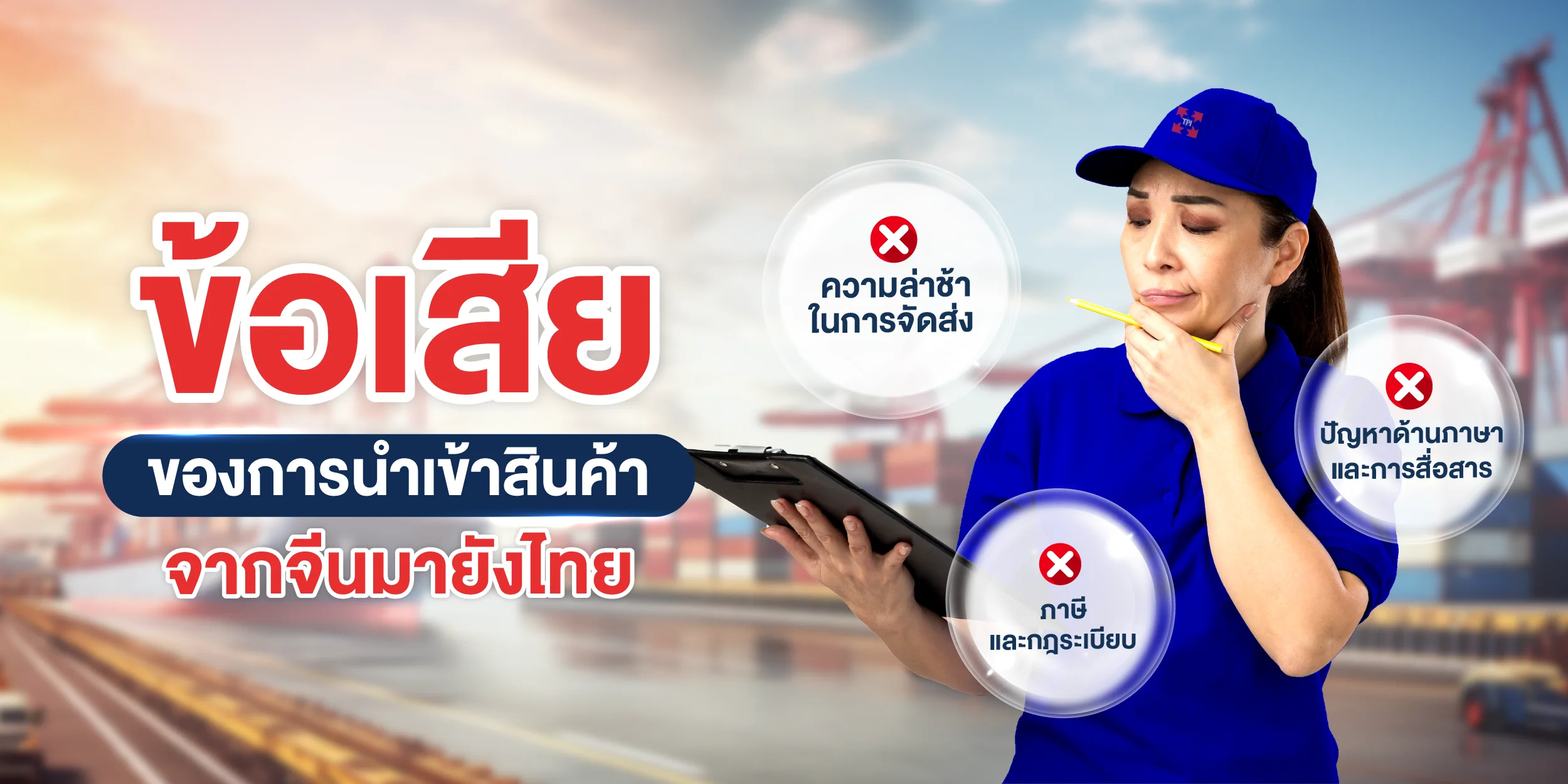 ข้อเสียของการนำเข้าสินค้าจากจีนมายังไทย